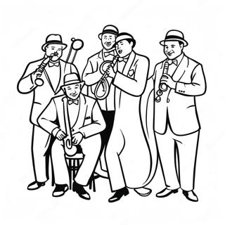 Roaring 20s Jazzband Malarbild 63710-52707