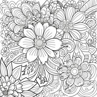 Invecklad Blomster Tatuering Malarbild 63740-52730