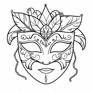 Mardi Gras Mask Målarbilder