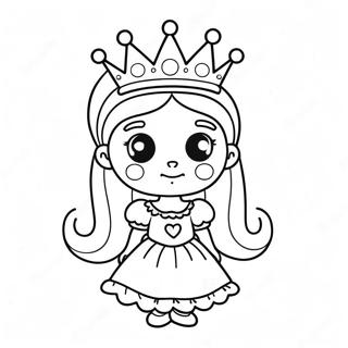 Sot Zombieprinsessa Med Krona Malarbild 64391-53240