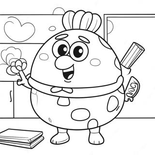 Mrs Puff I Sin Klassrum Malarbild 64401-53244