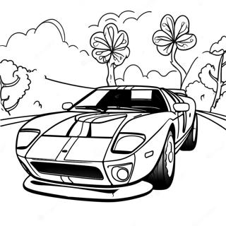 Klassisk Ford Gt Racing Malarbild 64511-53338