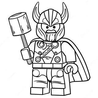 Lego Thor Med Klubba Malarbild 64531-53353