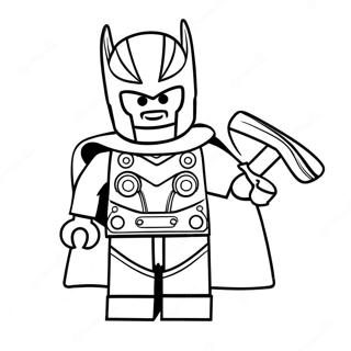 Lego Thor Med Klubba Malarbild 64531-53355