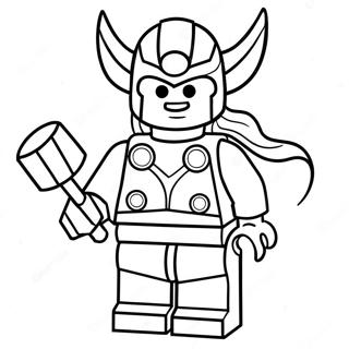 Lego Thor Med Klubba Malarbild 64531-53356