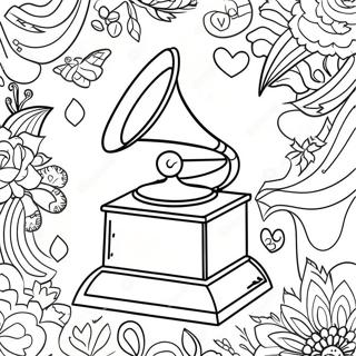 Fargglad Grammy Award Malarbild 64591-53403