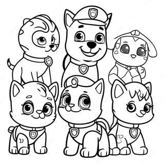 Paw Patrol Kattpaket Malarbild 64950-53690