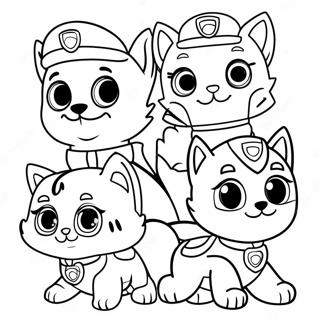 Charmigt Kattpaket Paw Patrol Malarbild 64951-53687