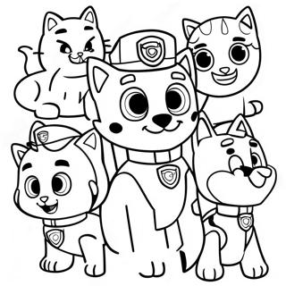 Charmigt Kattpaket Paw Patrol Malarbild 64951-53688