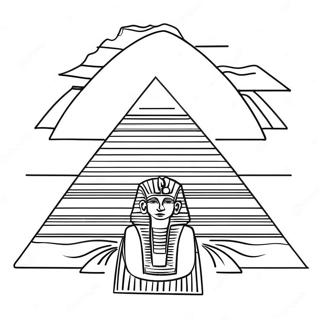 Majestatisk Egyptisk Pyramid Malarbild 65011-53733