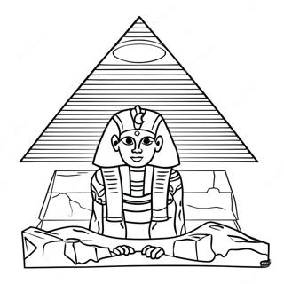 Majestatisk Egyptisk Pyramid Malarbild 65011-53736