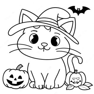 Halloween Katt Malarbild 65120-53827