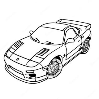 Rx7 Sportbil Malarbild 65240-53916