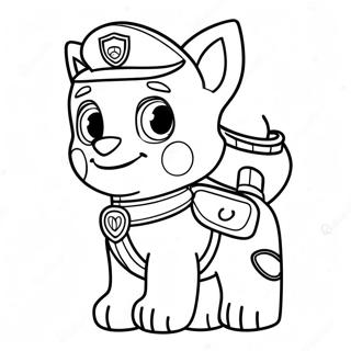 Aventyrlig Tracker Paw Patrol Malarbild 65371-54039