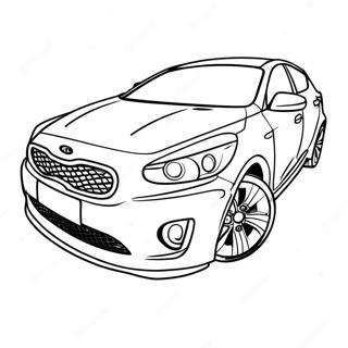 Sportig Kia Bil Malarbild 65381-54026