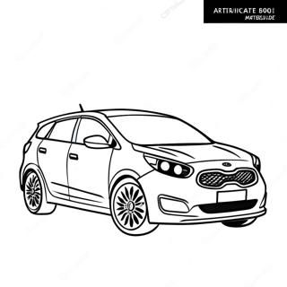 Sportig Kia Bil Malarbild 65381-54028