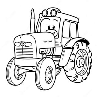 Traktor Ted Kor En Fargglad Traktor Malarbild 65511-54136