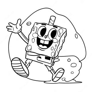 Spongebob Sparkar Bollen Malarbild 65541-54146