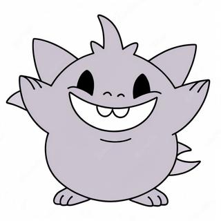 Sot Gengar Med Ett Stort Leende Malarbild 6555-5336