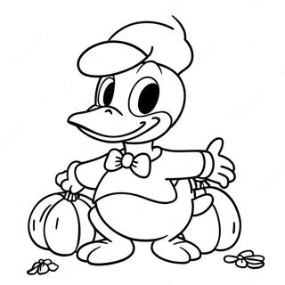 Donald Duck Halloween Malarbild 65820-54382