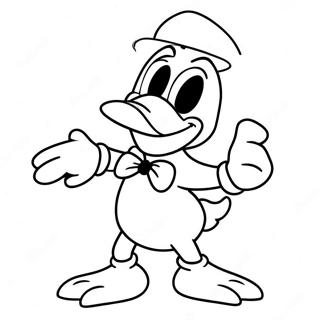 Spooky Donald Duck I Kostym Malarbild 65821-54370