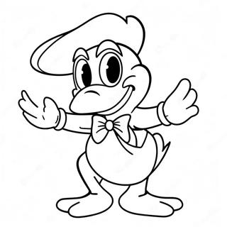 Spooky Donald Duck I Kostym Malarbild 65821-54371