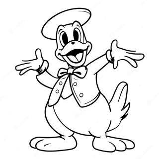 Spooky Donald Duck I Kostym Malarbild 65821-54372