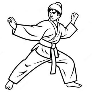 Taekwondo Malarbild 65980-54491