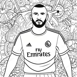 Benzema Coloring Page 66010-54526