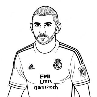 Benzema Coloring Page 66010-54527