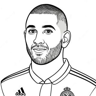 Benzema Coloring Page 66010-54528