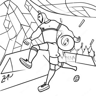 Karim Benzema Gor Ett Mal Coloring Page 66011-54522