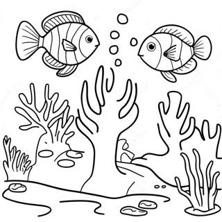 Fargglad Korallrev Coloring Page 66031-54545