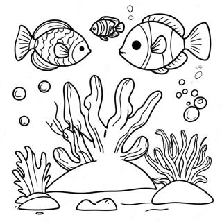 Fargglad Korallrev Coloring Page 66031-54547