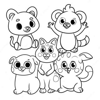 Pajanimals Coloring Page 66050-54559