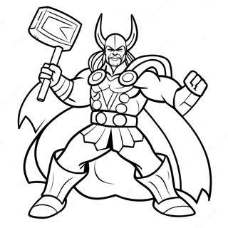 Thor I Episk Strid Coloring Page 66061-54554