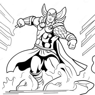 Thor I Episk Strid Coloring Page 66061-54555