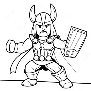 Thor I Episk Strid Coloring Page 66061-54556