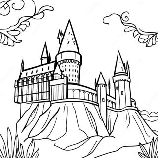 Hogwarts Slott Malarbild 66091-54585