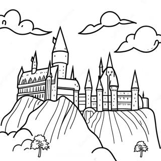 Hogwarts Slott Malarbild 66091-54586