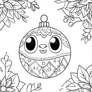 Festlig Julstitch Ornament Malarbok 6635-5400