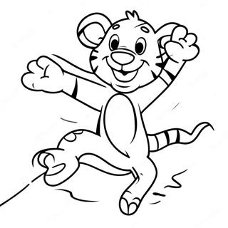 Glad Tigger Hoppar Malarbild 6645-5405