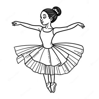 Svart Ballerina Målarbilder