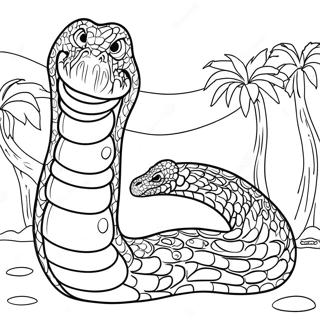 Titanoboa Målarbilder