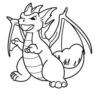 Gigantamax Charizard I Flyg Malarbild 6695-5447