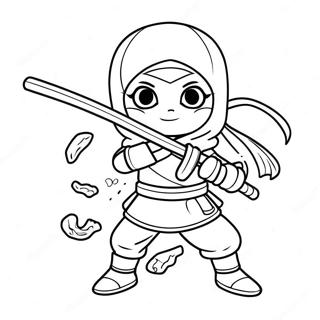 Ninja Flicka Malarbild 67021-55327