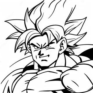 Legendarisk Super Saiyan Broly Malarbild 6715-5461