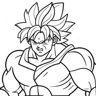 Legendarisk Super Saiyan Broly Malarbild 6715-5462