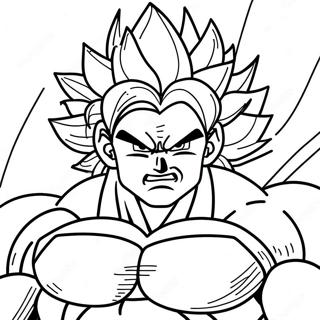 Legendarisk Super Saiyan Broly Malarbild 6715-5464