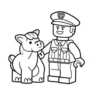 Lego Polis I Aktion Malarbild 67173-55435